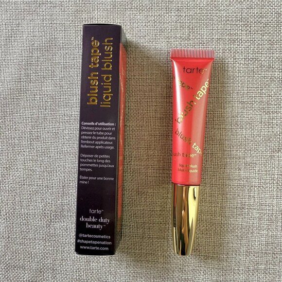 Tarte Blush Tape Liquid Blush Pink NIB Full Size Vegan Soft Girl Minimalist NIB - Picture 5 of 7